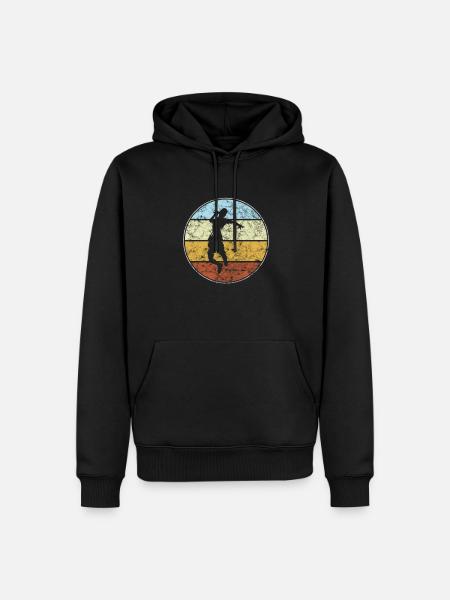 Tennis Rétro - Sweat à capuche Premium bio Homme - noir