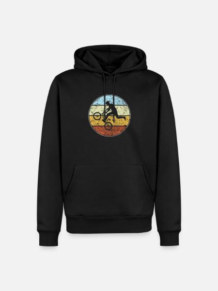 BMX Retro - Men’s Premium Organic Hoodie - black
