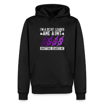 Pfadfindertante Design Für Eine - Sweat à capuche Premium bio Homme - noir - Devant - Nico (187cm)