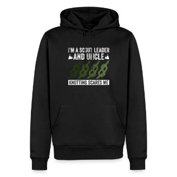 Cub Scout Onkel Design Für Einen Pfadfinderführer - Sweat à capuche Premium bio Homme - noir - Devant - Nico (187cm)