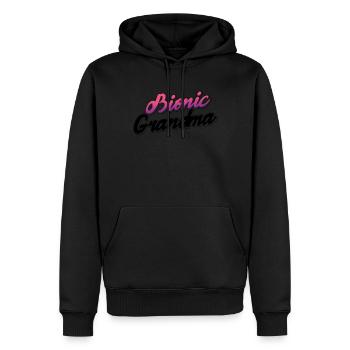 Bionisches Hüft-oma-design Für Die Genesung Nach - Sweat à capuche Premium bio Homme - noir - Devant - Nico (187cm)