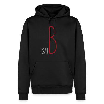 SATB Bass Sänger Musiker Chor Musikschule Musik - Männer Premium Bio Hoodie - Schwarz - Vorne - Nico (187cm)