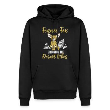 Fennec Foxes Desert Vibes Fennec Fox Propriétaire - Sweat à capuche Premium bio Homme - noir - Devant - Nico (187cm)