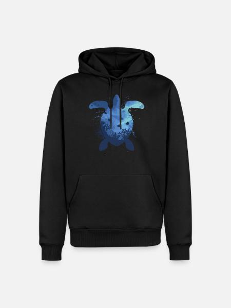 Sea Turtle Tortoise - Men’s Premium Organic Hoodie - black