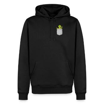 Sea Turtle Tortoise Pocket - Männer Premium Bio Hoodie - Schwarz - Vorne - Nico (187cm)