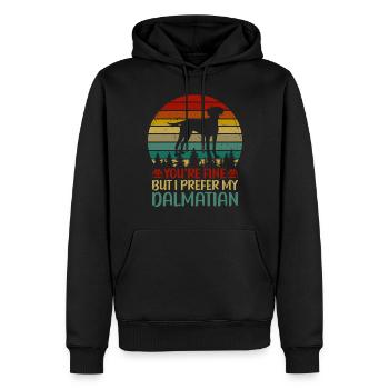 Gifts for Dalmatian Lovers - Männer Premium Bio Hoodie - Schwarz - Vorne - Nico (187cm)