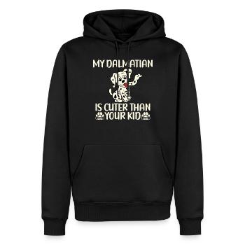 Gifts for Dalmatian Lovers - Männer Premium Bio Hoodie - Schwarz - Vorne - Nico (187cm)