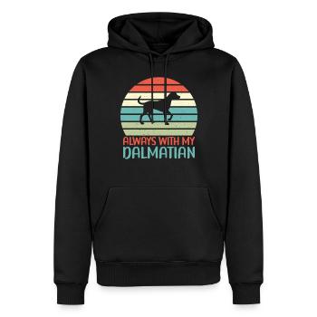 Gifts for Dalmatian Lovers - Männer Premium Bio Hoodie - Schwarz - Vorne - Nico (187cm)