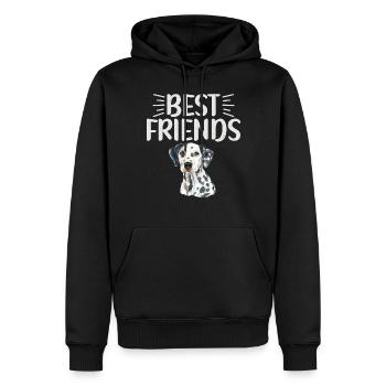 Gifts for Dalmatian Lovers - Männer Premium Bio Hoodie - Schwarz - Vorne - Nico (187cm)