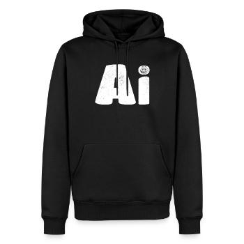 AI Artificial Intelligence & AI Robotics - Männer Premium Bio Hoodie - Schwarz - Vorne - Nico (187cm)