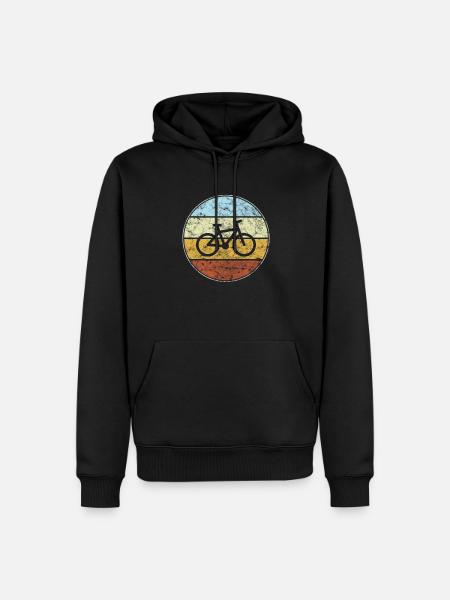 Bicycle Retro - Men’s Premium Organic Hoodie - black