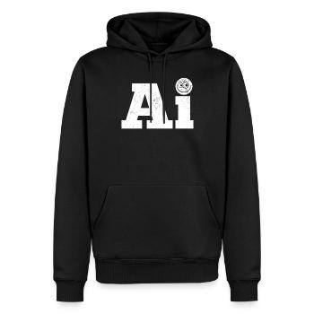Ai Artificial Intelligence - Funny Artificial Inte - Männer Premium Bio Hoodie - Schwarz - Vorne - Nico (187cm)