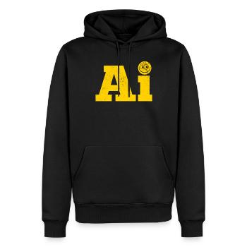 Ai Artificial Intelligence - Funny Ai - Männer Premium Bio Hoodie - Schwarz - Vorne - Nico (187cm)
