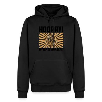 Bionisches Hüftdesign Für Einen Überlebenden Einer - Sweat à capuche Premium bio Homme - noir - Devant - Nico (187cm)