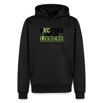 Cross-country-laufdesign Für Einen Xc-läufer - Men’s Premium Organic Hoodie - black - Front - Nico (187cm)