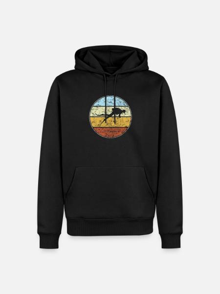 Diving Retro - Men’s Premium Organic Hoodie - black