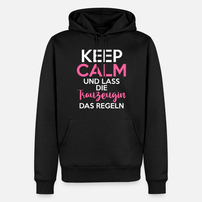 Hochzeit Junggesellenabschied Trauzeugin - Männer Premium Bio Hoodie - Schwarz