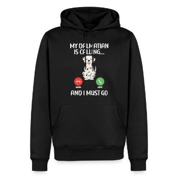 Gifts for Dalmatian Lovers - Männer Premium Bio Hoodie - Schwarz - Vorne - Nico (187cm)