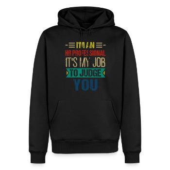 Human Resources Hr Manager Job Beruf - Männer Premium Bio Hoodie - Schwarz - Vorne - Nico (187cm)
