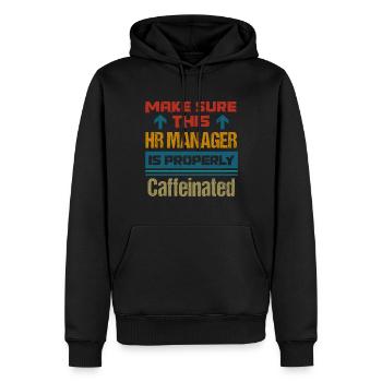 Human Resources Hr Manager Job Beruf - Männer Premium Bio Hoodie - Schwarz - Vorne - Nico (187cm)