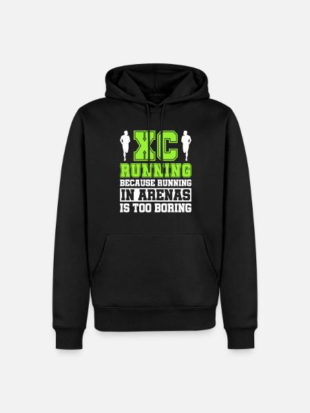Xc-laufdesign Für Einen Cc-läufer - Men’s Premium Organic Hoodie - black