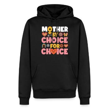 Feminist Mother By Choice For - Männer Premium Bio Hoodie - Schwarz - Vorne - Nico (187cm)
