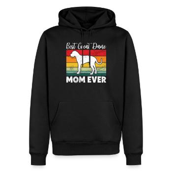 Great Dane Gifts - Männer Premium Bio Hoodie - Schwarz - Vorne - Nico (187cm)