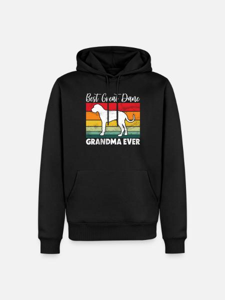 Great Dane Gifts - Men’s Premium Organic Hoodie - black