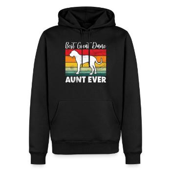 Great Dane Gifts - Männer Premium Bio Hoodie - Schwarz - Vorne - Nico (187cm)