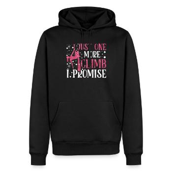 Acrobatie aérienne sur soie Cirque Acrobatique - Sweat à capuche Premium bio Homme - noir - Devant - Nico (187cm)