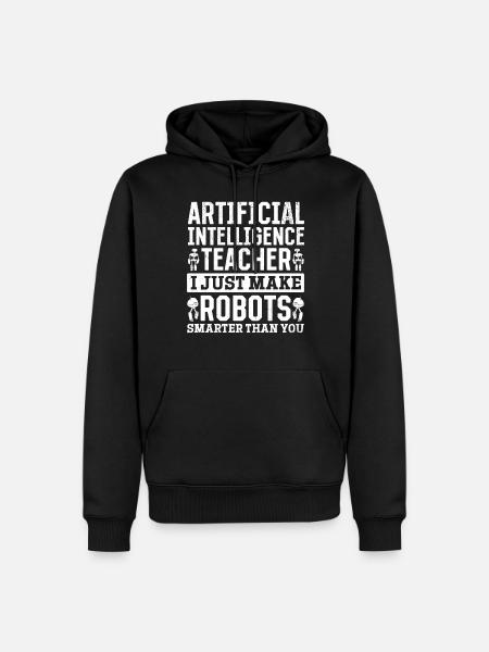 Artificial Intelligence Teacher - Männer Premium Bio Hoodie - Schwarz