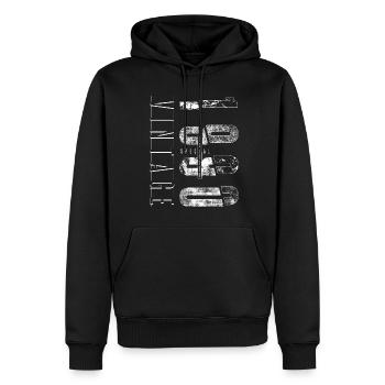 Vintage 1990 Special Edition Geburtsjahr 1990 - Männer Premium Bio Hoodie - Schwarz - Vorne - Nico (187cm)