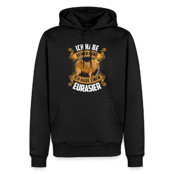 Ich habe einen Eurasier Spitz Eurasian Dog - Männer Premium Bio Hoodie - Schwarz - Vorne - Nico (187cm)
