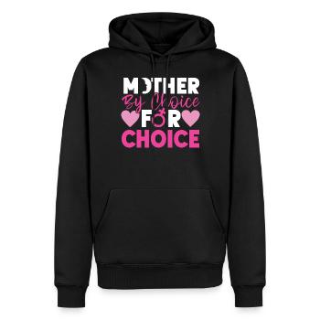 Feminist Mother By Choice For - Männer Premium Bio Hoodie - Schwarz - Vorne - Nico (187cm)