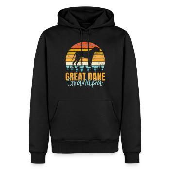 Great Dane Gifts - Männer Premium Bio Hoodie - Schwarz - Vorne - Nico (187cm)