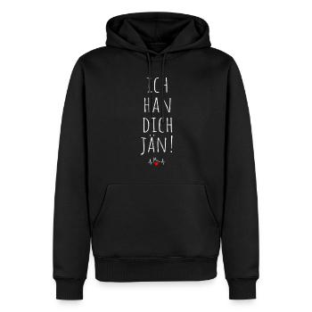 Ich Han Dich Jän Kölsch Kölle Kölner Karneval Köln - Männer Premium Bio Hoodie - Schwarz - Vorne - Nico (187cm)