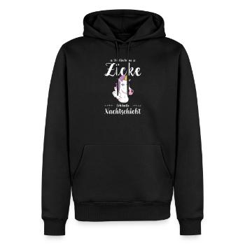 Krankenschwester I Nachteule im Nachtdienst für - Männer Premium Bio Hoodie - Schwarz - Vorne - Nico (187cm)