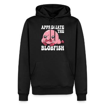 Schätzen Sie Den Blobfish-besitzer Blobfishes - Männer Premium Bio Hoodie - Schwarz - Vorne - Nico (187cm)