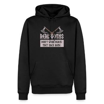 Les vrais Goths ne portent pas de sac noir Histoire de Rome - Sweat à capuche Premium bio Homme - noir - Devant - Nico (187cm)