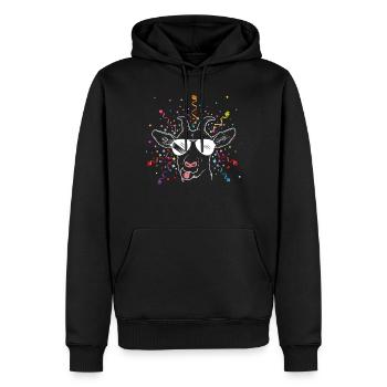 Carnaval de Cologne Carnaval de Cologne Confettis Carnaval Carnaval - Sweat à capuche Premium bio Homme - noir - Devant - Nico (187cm)