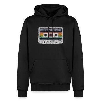 1988 Naissance | Le meilleur de 1988 | 1988 Musique rétro - Sweat à capuche Premium bio Homme - noir - Devant - Nico (187cm)