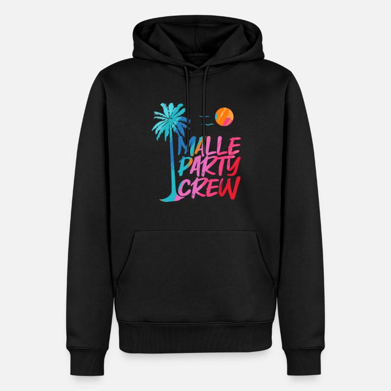 Équipage de Malle Party - Sweat à capuche Premium bio Homme - noir