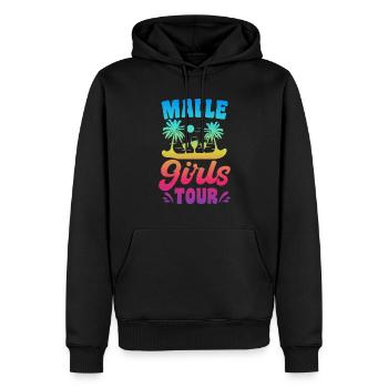 Malle Girls Tour - Männer Premium Bio Hoodie - Schwarz - Vorne - Nico (187cm)
