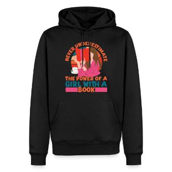 Les féministes ne sous-estiment jamais le - Sweat à capuche Premium bio Homme - noir - Devant - Nico (187cm)