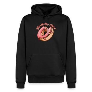 Fête d’anniversaire des enfants Fête d’anniversaire des enfants - Sweat à capuche Premium bio Homme - noir - Devant - Nico (187cm)