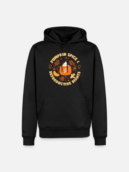 Feminist Fall Autumn Pumpkin Spice - Männer Premium Bio Hoodie - Schwarz