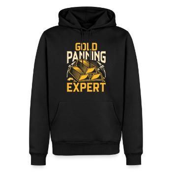 Gold Digger Gold Prospecteur Gold Panning Expert - Sweat à capuche Premium bio Homme - noir - Devant - Nico (187cm)