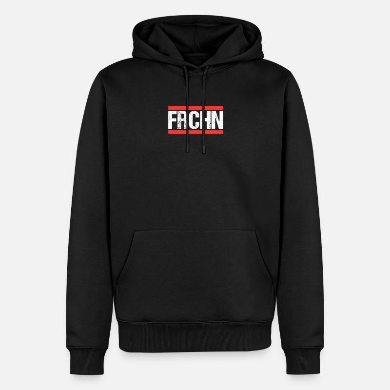 Frechenerin Frechener Frechen - Sweat à capuche Premium bio Homme - noir