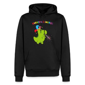 Carnaval Carnaval Confettis Dragon Fool Jecken - Sweat à capuche Premium bio Homme - noir - Devant - Nico (187cm)