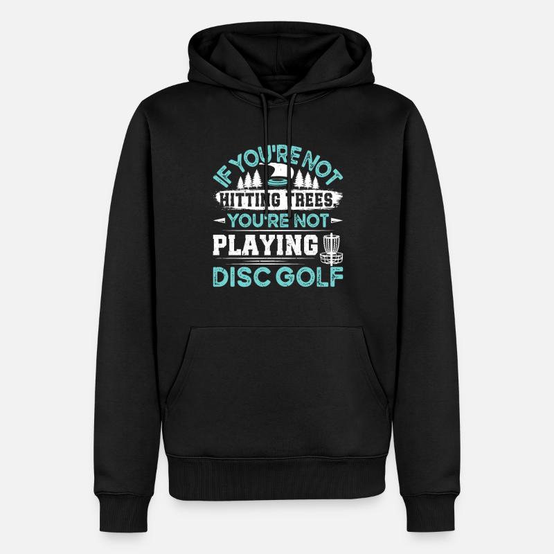 Let me play Discgolf - Männer Premium Bio Hoodie - Schwarz